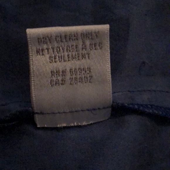 Silk Cynthia Steffe Luxury Blue Short Puff Sleeve Blouse Laced Tie Neck size XS - Picture 11 of 11